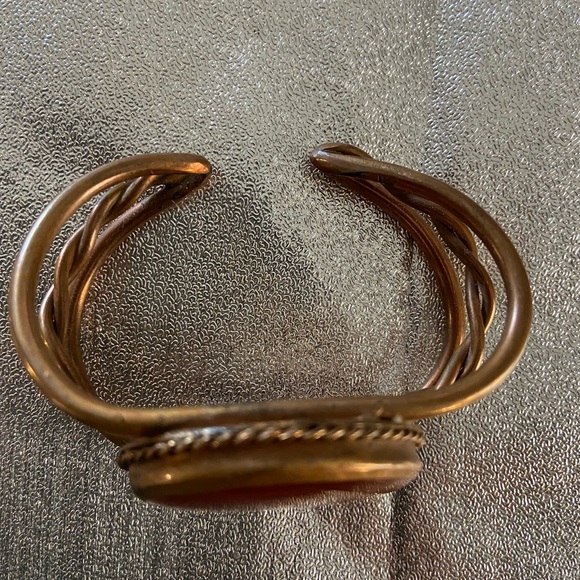 Agate set in Copper Cuff🧡 - Picture 3 of 5